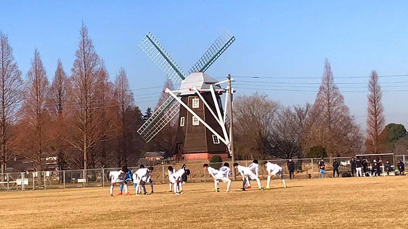 あけぼの山農業公園にてお子さんのサッカー練習に付き添った際にとった写真